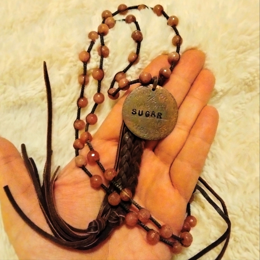 Leather Birdcage "Sugar" Necklace 🩷